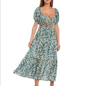 NWT Free People Ellie Smocked Dress